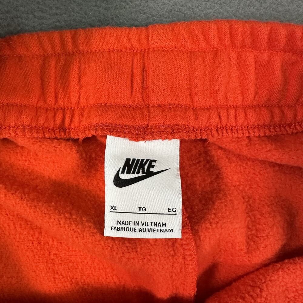 NIKE Women's Sweatpants X-Large Loose Fit Fleece Pants BV4093-673 Orange - Picture 7 of 8
